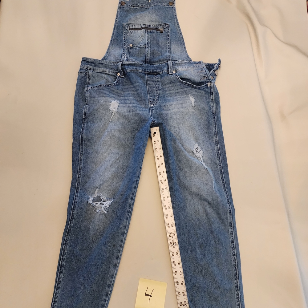 Level 99 Light Blue Denim Overalls